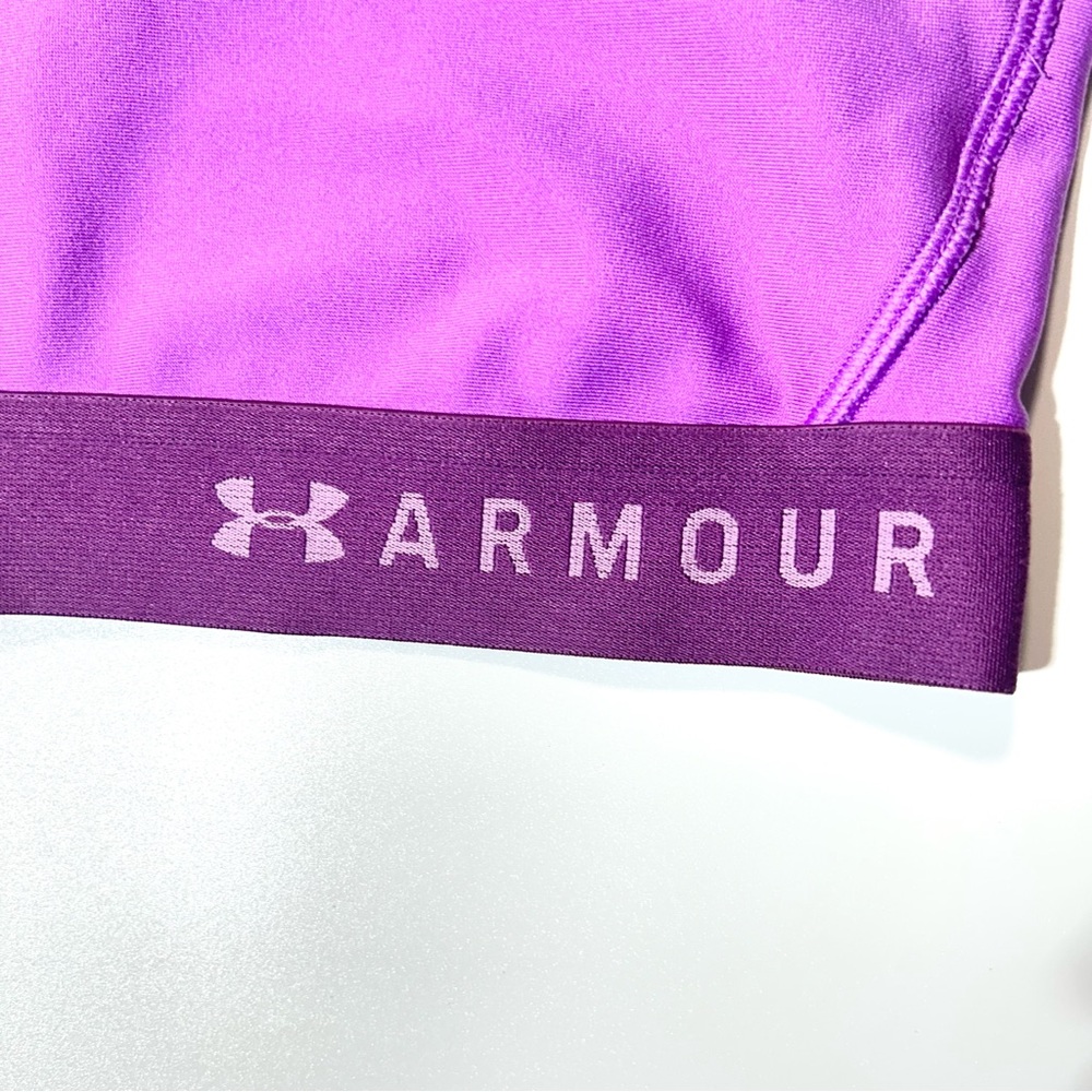 Under Armour sports bra Mid Keyhole Compression Sports Bra purple women size M - Picture 4 of 4